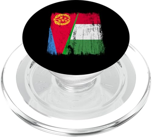Eritrea Italien Halbflagge Stolz Eritreischer italienischer Stolz PopSockets PopGrip für MagSafe von Love Italia Italy Flag Designs Proud Italian Roots