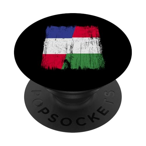 Frankreich, Italien, halbe Flagge, Stolz, französischer italienischer PopSockets Klebender PopGrip von Love Italia Italy Flag Designs Proud Italian Roots