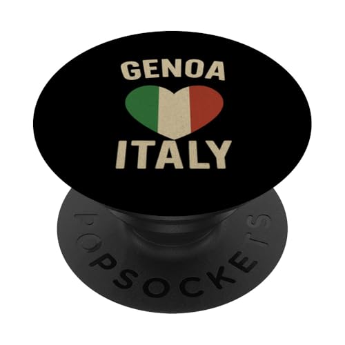 Genua Italien Ligurien Liebhaber Italienische Flagge Herz PopSockets Klebender PopGrip Genua Italien Ligurien Liebhaber Italienische Flagge Herz PopSockets Klebender PopGrip von Love Italia Italy Flag Designs Proud Italian Roots