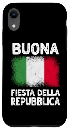 Happy Republic Day Italien Italienische Sprache Hülle für iPhone XR Happy Republic Day Italien Italienische Sprache Hülle für iPhone XR von Love Italia Italy Flag Designs Proud Italian Roots