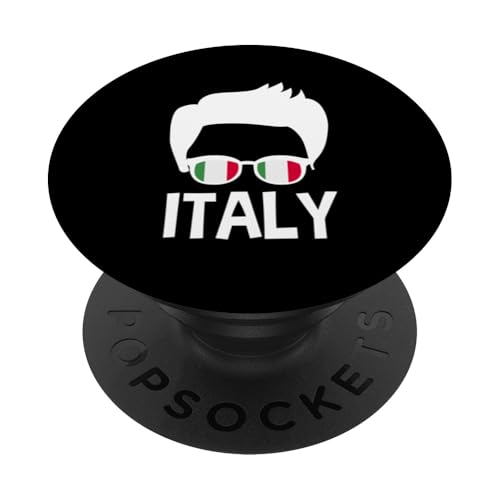 Italien Junge Silhouette Italienische Flagge Sonnenbrille Herren PopSockets Klebender PopGrip Italien Junge Silhouette Italienische Flagge Sonnenbrille Herren PopSockets Klebender PopGrip von Love Italia Italy Flag Designs Proud Italian Roots