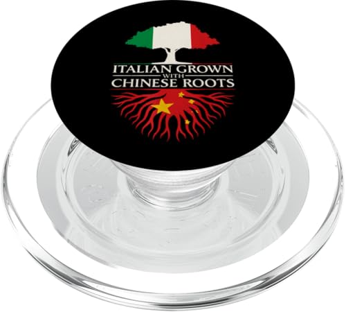 Italienisch gewachsen mit chinesischen Wurzeln, italienisches chinesisches Erbe PopSockets PopGrip für MagSafe Italienisch gewachsen mit chinesischen Wurzeln, italienisches chinesisches Erbe PopSockets PopGrip für MagSafe von Love Italia Italy Flag Designs Proud Italian Roots