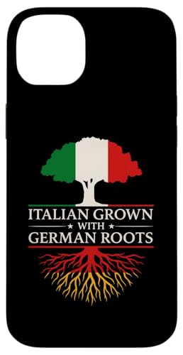 Italienisch gewachsen mit deutschen Wurzeln Italien Deutschland Erbe Hülle für iPhone 14 Plus von Love Italia Italy Flag Designs Proud Italian Roots