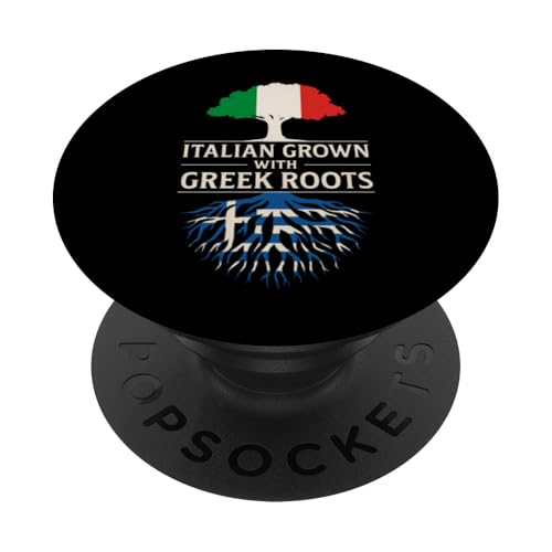 Italienisch gewachsen mit griechischen Wurzeln Italien Griechenland Erbe PopSockets Klebender PopGrip Italienisch gewachsen mit griechischen Wurzeln Italien Griechenland Erbe PopSockets Klebender PopGrip von Love Italia Italy Flag Designs Proud Italian Roots
