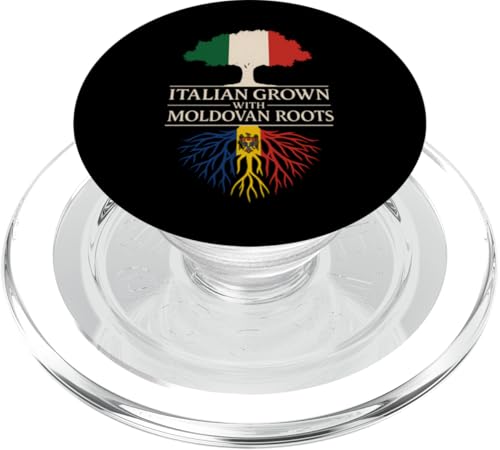 Italienisch gewachsen mit moldauischen Wurzeln, Italien Moldawien Erbe PopSockets PopGrip für MagSafe Italienisch gewachsen mit moldauischen Wurzeln, Italien Moldawien Erbe PopSockets PopGrip für MagSafe von Love Italia Italy Flag Designs Proud Italian Roots