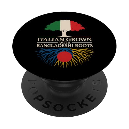 Italienisch mit Bangladeschischen Wurzeln Italien Bangladesch PopSockets Klebender PopGrip von Love Italia Italy Flag Designs Proud Italian Roots