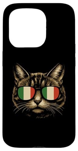 Italienische Katzenliebhaber-Sonnenbrille mit italienischer Flagge für Katzenbesitzer Hülle für iPhone 15 Pro Italienische Katzenliebhaber-Sonnenbrille mit italienischer Flagge für Katzenbesitzer Hülle für iPhone 15 Pro von Love Italia Italy Flag Designs Proud Italian Roots