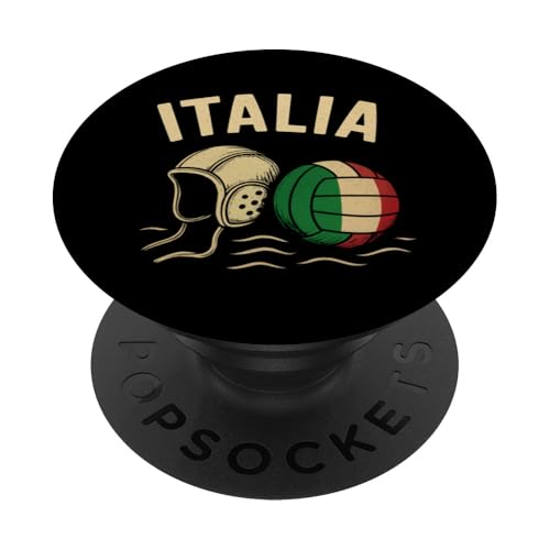 Italienisches Wasserballspieler-Design, italienischer Sportliebhaber PopSockets Klebender PopGrip Italienisches Wasserballspieler-Design, italienischer Sportliebhaber PopSockets Klebender PopGrip von Love Italia Italy Flag Designs Proud Italian Roots