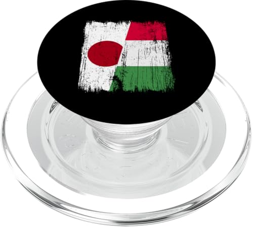 Japan Italien halbe Flagge Stolz Japanisch Italien Stolz PopSockets PopGrip für MagSafe von Love Italia Italy Flag Designs Proud Italian Roots