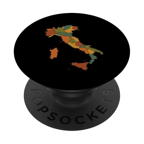 Karte von Italien Regionalkarte Italia Pride PopSockets Klebender PopGrip Karte von Italien Regionalkarte Italia Pride PopSockets Klebender PopGrip von Love Italia Italy Flag Designs Proud Italian Roots