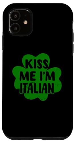 Kiss Me I'm Italian St. Patrick's Day Kostüm Italien Hülle für iPhone 11 Kiss Me I'm Italian St. Patrick's Day Kostüm Italien Hülle für iPhone 11 von Love Italia Italy Flag Designs Proud Italian Roots