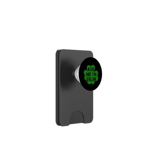 Kiss Me I'm Italian St. Patrick's Day Kostüm Italien PopSockets PopWallet für MagSafe Kiss Me I'm Italian St. Patrick's Day Kostüm Italien PopSockets PopWallet für MagSafe von Love Italia Italy Flag Designs Proud Italian Roots