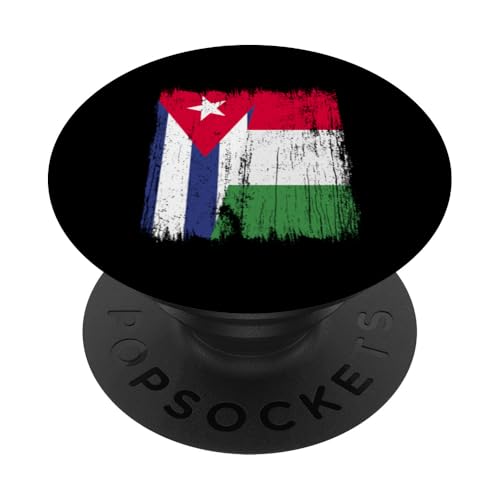Kuba Italien halbe Flagge Stolz Kubanischer italienischer Stolz PopSockets Klebender PopGrip von Love Italia Italy Flag Designs Proud Italian Roots