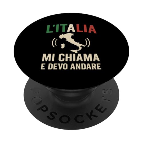 Lustiger Italien-Reisespruch in italienischer Sprache PopSockets Klebender PopGrip Lustiger Italien-Reisespruch in italienischer Sprache PopSockets Klebender PopGrip von Love Italia Italy Flag Designs Proud Italian Roots