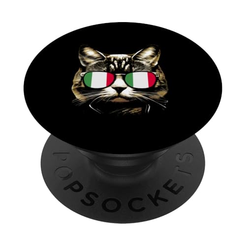 Lustiges italienisches Katzen-Design Italienische Katzen Besitzer PopSockets Klebender PopGrip Lustiges italienisches Katzen-Design Italienische Katzen Besitzer PopSockets Klebender PopGrip von Love Italia Italy Flag Designs Proud Italian Roots