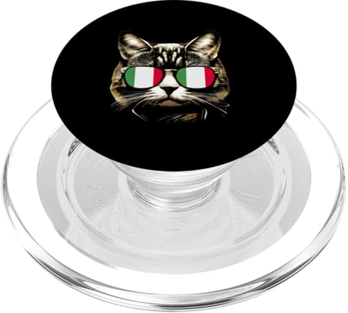 Lustiges italienisches Katzen-Design Italienische Katzen Besitzer PopSockets PopGrip für MagSafe Lustiges italienisches Katzen-Design Italienische Katzen Besitzer PopSockets PopGrip für MagSafe von Love Italia Italy Flag Designs Proud Italian Roots