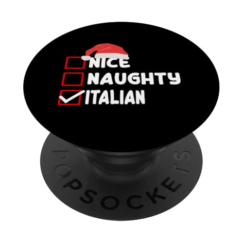 Lustiges italienisches Weihnachtsdesign Italien XMAS PopSockets Klebender PopGrip Lustiges italienisches Weihnachtsdesign Italien XMAS PopSockets Klebender PopGrip von Love Italia Italy Flag Designs Proud Italian Roots