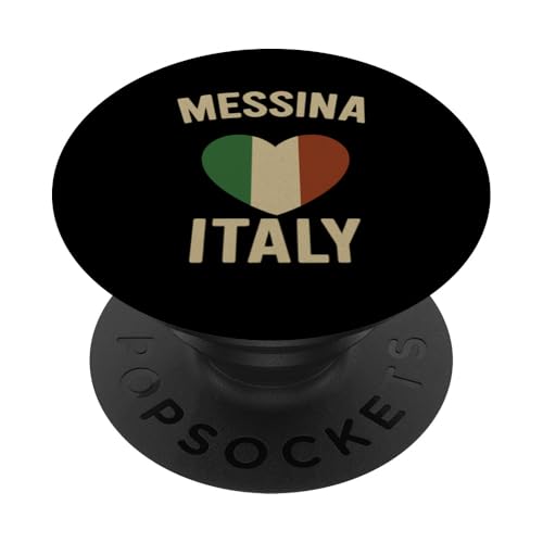 Messina Italien Sicilia Lover Italienische Flagge Herz PopSockets Klebender PopGrip Messina Italien Sicilia Lover Italienische Flagge Herz PopSockets Klebender PopGrip von Love Italia Italy Flag Designs Proud Italian Roots