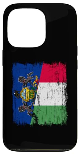 Pennsylvania Italien Halbflagge Stolz Pennsylvanian Italienisch Hülle für iPhone 13 Pro von Love Italia Italy Flag Designs Proud Italian Roots