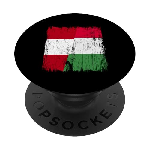 Peru Italien halbe Flagge stolzer peruanischer italienischer Stolz PopSockets Klebender PopGrip von Love Italia Italy Flag Designs Proud Italian Roots