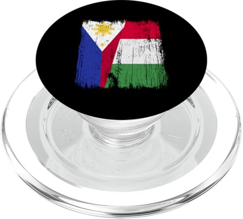Philippinen Italien Halbe Flagge Stolz Filipino Italien Stolz PopSockets PopGrip für MagSafe von Love Italia Italy Flag Designs Proud Italian Roots