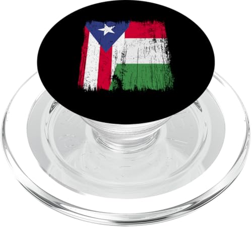 Puerto Rico Italien Halbflagge Stolz Puerto Rican Italian Pride PopSockets PopGrip für MagSafe von Love Italia Italy Flag Designs Proud Italian Roots