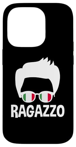 Ragazzo Italy Boy Silhouette Italienische Flagge Sonnenbrille Herren Hülle für iPhone 14 Pro von Love Italia Italy Flag Designs Proud Italian Roots