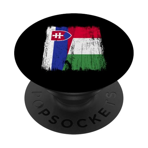 Slowakei, Italien, halbe Flagge, stolz, slowakisch, italienischer Stolz PopSockets Klebender PopGrip Slowakei, Italien, halbe Flagge, stolz, slowakisch, italienischer Stolz PopSockets Klebender PopGrip von Love Italia Italy Flag Designs Proud Italian Roots