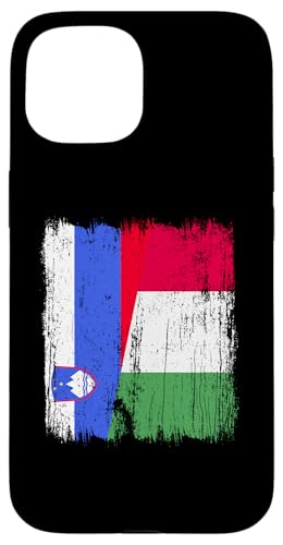 Slowenien Italien halbe Flagge Stolz Slowenien Italien Stolz Hülle für iPhone 15 von Love Italia Italy Flag Designs Proud Italian Roots