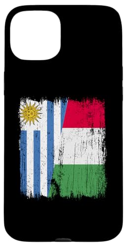 Uruguay Italien halbe Flagge Stolz Uruguayischer italienischer Stolz Hülle für iPhone 15 Plus von Love Italia Italy Flag Designs Proud Italian Roots