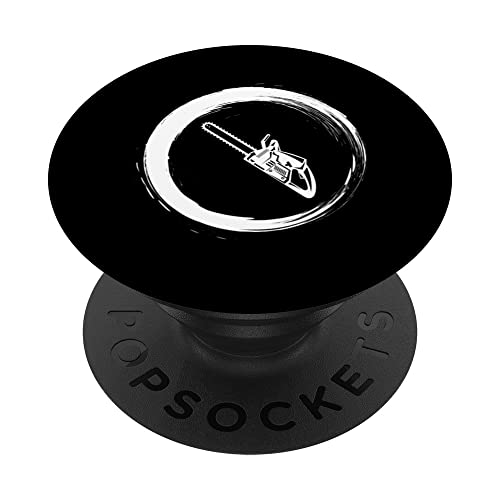 Motorsäge Förster Wald Kettensäge PopSockets mit austauschbarem PopGrip Motorsäge Förster Wald Kettensäge PopSockets mit austauschbarem PopGrip von Love Sports Music Hobby Circles