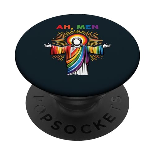 Ah Men LGBT Pride | Glaube, Liebe, Gleichheit, LGBTQ Pride Month PopSockets Klebender PopGrip von Love Unboxed Apparel.USA