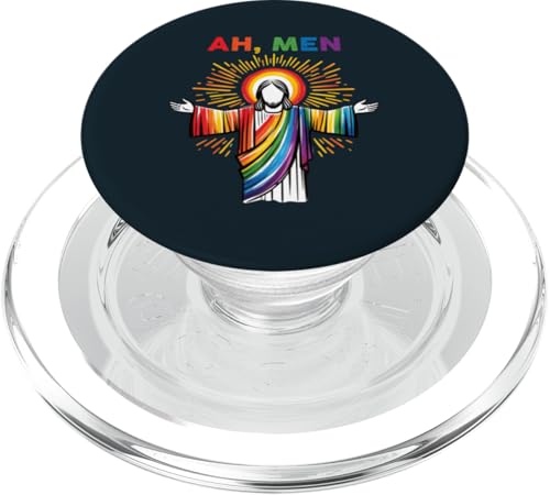 Ah Men LGBT Pride | Glaube, Liebe, Gleichheit, LGBTQ Pride Month PopSockets PopGrip für MagSafe von Love Unboxed Apparel.USA