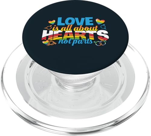 Bei LGBT-Liebe dreht sich alles um Herz, nicht um Teile LGBTQ Pride Month PopSockets PopGrip für MagSafe Bei LGBT-Liebe dreht sich alles um Herz, nicht um Teile LGBTQ Pride Month PopSockets PopGrip für MagSafe von Love Unboxed Apparel.USA