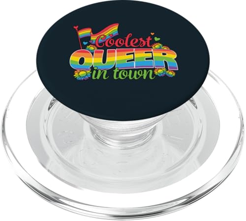 Die coolste Queerin der Stadt | Stolze Stärkung der LGBTQ-Identität PopSockets PopGrip für MagSafe von Love Unboxed Apparel.USA