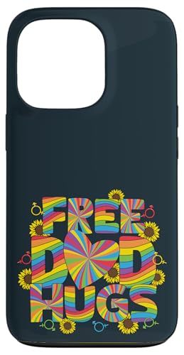 Free Dad Hugs LGBTQ Pride | Vater Sohn Tochter LGBT Papa Hülle für iPhone 13 Pro von Love Unboxed Apparel.USA