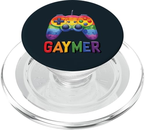 Gaymer LGBT Pride Gaming | Game-Controller für LGBTQ-Gamer PopSockets PopGrip für MagSafe von Love Unboxed Apparel.USA