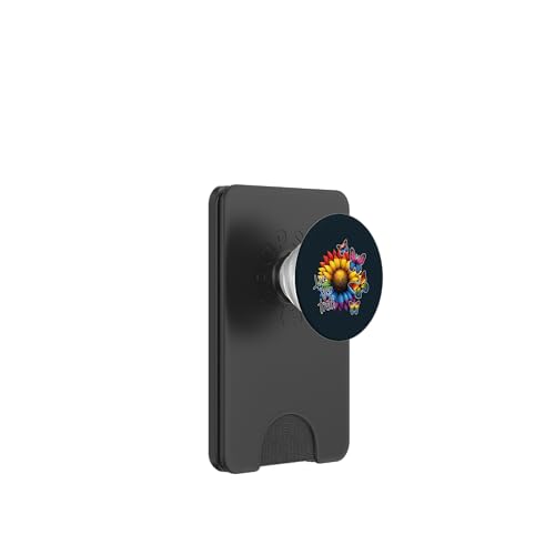 LGBT Pride | Live Your Truth LGBTQ Pride Sonnenblume Schmetterling PopSockets PopWallet für MagSafe von Love Unboxed Apparel.USA