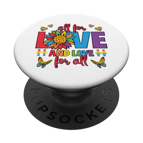 LGBT Pride Month - All For Love For All LGBTQ Pride PopSockets Klebender PopGrip von Love Unboxed Apparel.USA