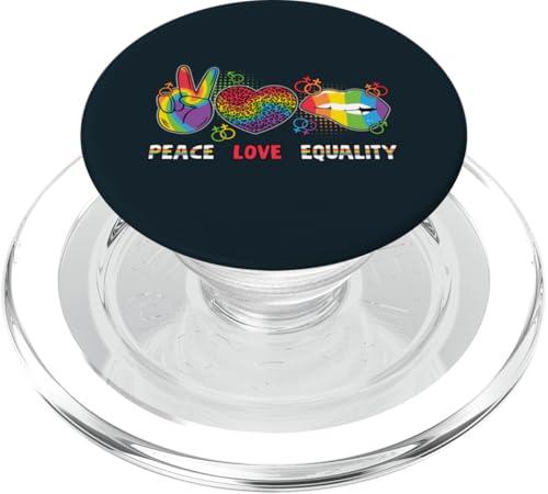 LGBTQ Community Pride | Frieden Liebe Gleichheit LGBT Pride Monat PopSockets PopGrip für MagSafe von Love Unboxed Apparel.USA
