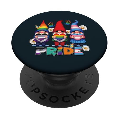 LGBTQ Pride Gnom | Frieden, Liebe, Gleichheit, LGBT Pride Month PopSockets Klebender PopGrip von Love Unboxed Apparel.USA