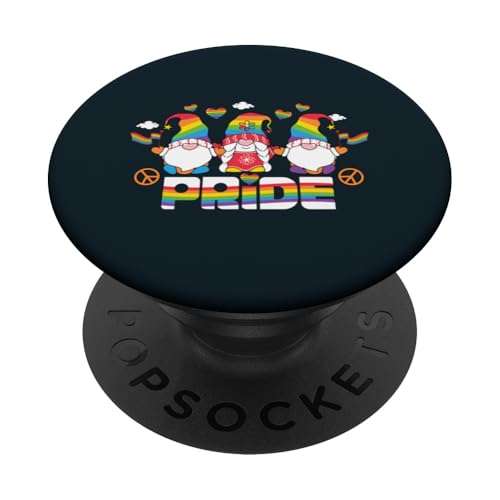 LGBTQ Pride Gnom | Frieden, Liebe, Gleichheit, LGBT Pride Month PopSockets Klebender PopGrip von Love Unboxed Apparel.USA