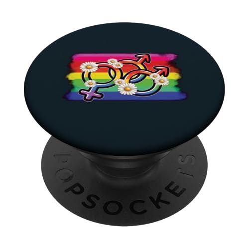 LGBTQ Pride Regenbogenflagge mit Geschlechtssymbolen Liebe Gleichheit PopSockets Klebender PopGrip LGBTQ Pride Regenbogenflagge mit Geschlechtssymbolen Liebe Gleichheit PopSockets Klebender PopGrip von Love Unboxed Apparel.USA