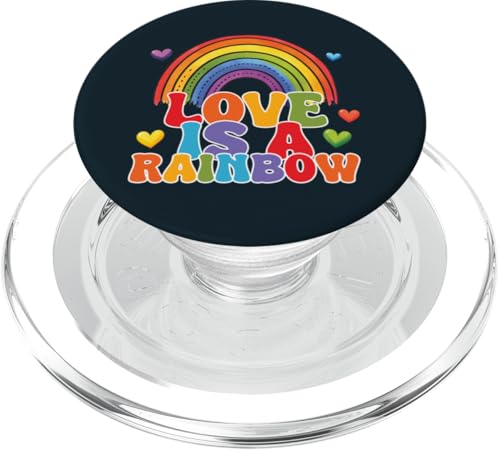 Liebe ist Liebe Rainbow Pride LGBT | Liebe LGBTQ Pride Month PopSockets PopGrip für MagSafe Liebe ist Liebe Rainbow Pride LGBT | Liebe LGBTQ Pride Month PopSockets PopGrip für MagSafe von Love Unboxed Apparel.USA