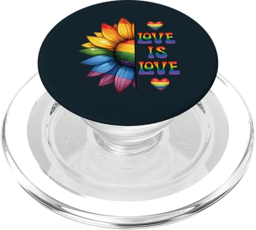 Liebe ist Liebe Sunflower Pride LGBT | Liebe LGBTQ Pride Month PopSockets PopGrip für MagSafe Liebe ist Liebe Sunflower Pride LGBT | Liebe LGBTQ Pride Month PopSockets PopGrip für MagSafe von Love Unboxed Apparel.USA
