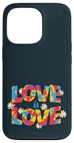 Liebe ist Liebe Tie-Dye Pride LGBT | Liebe LGBTQ Pride Month Hülle für iPhone 13 Pro von Love Unboxed Apparel.USA