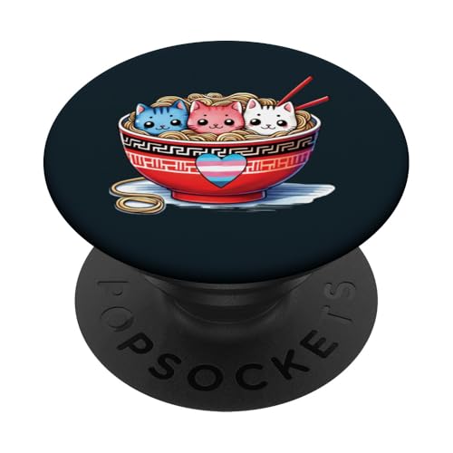 Nette Katzen-Nudelschale Transgender Pride – Adorable LGBT Kitty PopSockets Klebender PopGrip Nette Katzen-Nudelschale Transgender Pride – Adorable LGBT Kitty PopSockets Klebender PopGrip von Love Unboxed Apparel.USA