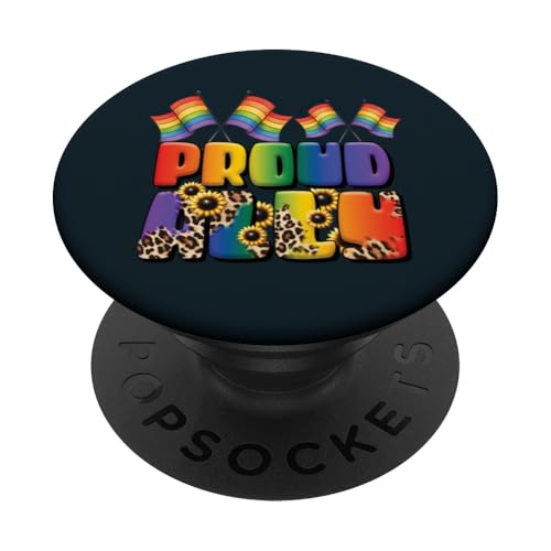 Pride LGBT mit Leopardenmuster — Gleichheit, Liebe, LGBTQ, Empowerment PopSockets Klebender PopGrip von Love Unboxed Apparel.USA