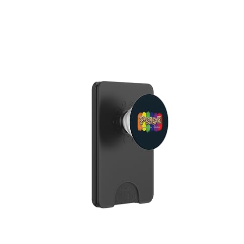 Pride LGBT mit Leopardenmuster — Gleichheit, Liebe, LGBTQ, Empowerment PopSockets PopWallet für MagSafe von Love Unboxed Apparel.USA