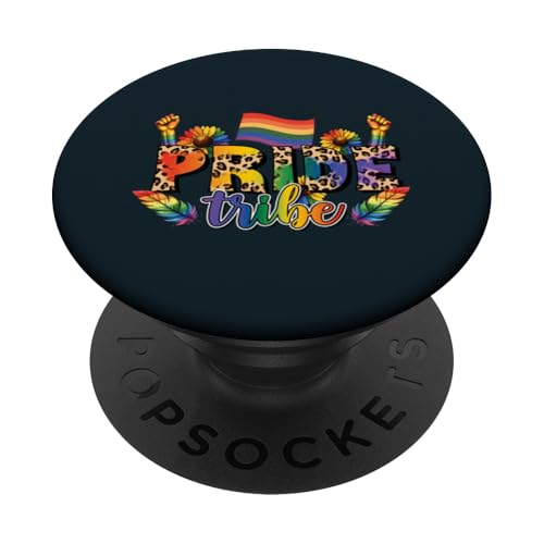 Pride Tribe LGBT Matching | LGBTQ-Empowerment und -Solidarität PopSockets Klebender PopGrip von Love Unboxed Apparel.USA